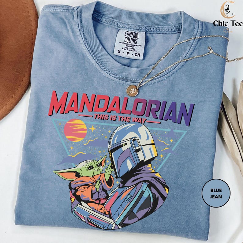 Camiseta de The Mandalorian, Star Wars, Camiseta "This Is The Way", Camiseta de Boba Fett y Baby Yoda de The Mandalorian, Camiseta de Grogu, Camiseta de Star Wars imagen 2