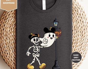 Disney Halloween Mickey Skeleton Shirt, Halloween Skeleton Shirt, Disney Halloween Matching Shirt, Disney Halloween Shirt, Halloween Shirt