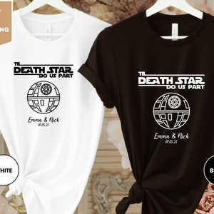 Custom Star Wars Wedding Shirt, Mr Mrs Shirt, Star Wars Couples, Mr Mrs Disney Shirts, Disney Honeymoon Tee