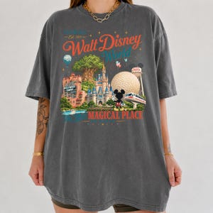 Vintage Mickey Disneyworld Florida Shirt, Walt Disney World T-Shirt, Disney Family Trip Shirt, Retro Disney Vacation Tee, Magic Kingdom Tee image 4