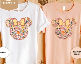 Floral Disney Shirt, Floral Mickey Shirt, Gardener Gift,Flower Mickey Shirt, Disney Garden Festival Shirt, Mickey Shirt