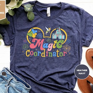 Maglietta Disney Magic Coordinator Castle, Magliette Disney Family Trip Coordinator, Magliette Disney Family Vacation Group, Maglietta regalo Family Vacation