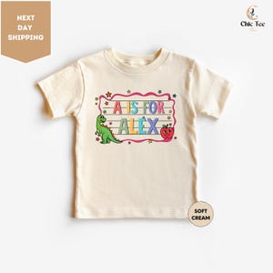 Personalized Back To School Kids Shirt, Custom Alphabet Kids Shirt, Cute Kindergarten Shirt, First Day Of School Shirt, School Toddler Shirt