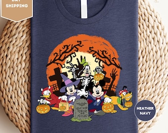 Disney Halloween-Shirt, Süßes oder Saures Halloween-Shirt, Mickey und seine Freunde Halloween-Shirt, Halloween-Party-Shirt 2025, Süßes oder Saures-Shirt