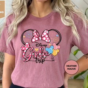 Disney Girl&#39;s Trip Shirt, Besties Vacation Shirt, Minnie Mouse, Disney Girls Travel Tee, Disneyland Vacation
