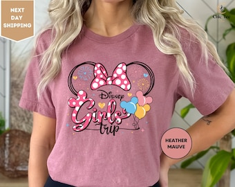 Disney Girl's Trip Shirt, Besties Vacation Shirt, Minnie Mouse, Disney Girls Travel Tee, Disneyland Vacation