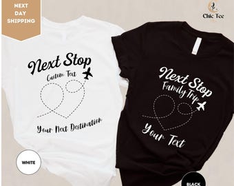 Custom Birthday Trip Shirt, Custom Destination Travel Family T-shirt, Personalized Girls Trip Shirt, Travel Buddies Shirt, Holiday Shirt