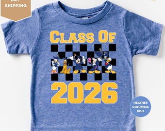 Disney-Abschluss-Shirt 2026, Disney-Abschluss-Shirt 2026, Mickey-und-Freunde-Abschluss-Shirt 2026, Disney-Schul-Abschlussfahrt-Shirt 2026