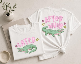 Later Gator Alligator Summer Comfort Colors Shirt, After A While Crocodile Summer Vacation Tee, After While Summer Beach Shirt