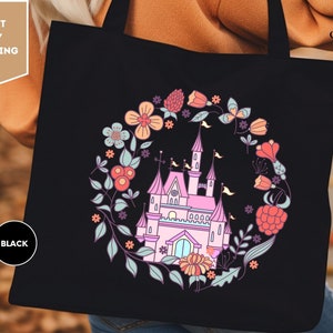 Disney Castle Tote Bag, Disney Tote Bag,Tote Bag, Disneyworld Tote Bag, Disney Vacation Tote Bag, Travel Tote Bag
