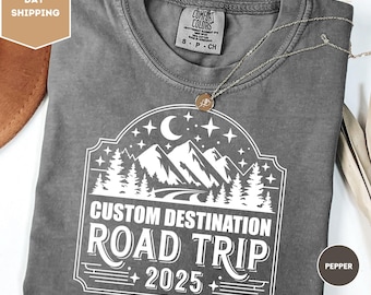 Comfort Colors Custom Road Trip Shirt, Family Road Trip Shirt, Family Road Trip, Travel Shirt, Adventure Shirt, Family Vacation Shirt