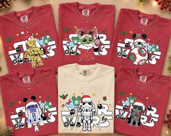 Christmas Star Wars Shirt, Star Wars BB-8 Tee, Star Wars R2D2 T-Shirts, Christmas BB-8 Tee, Christmas Cute Robot, Robot Tee, Gift For Kids