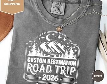 Comfort Colors Custom Road Trip Shirt, Family Road Trip Shirt, Family Road Trip, Travel Shirt, Adventure Shirt, Family Vacation Shirt