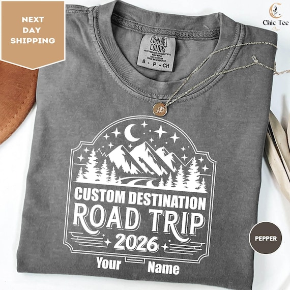 Comfort Colors Custom Road Trip Shirt, Family Road Trip Shirt, Family Road Trip, Travel Shirt, Adventure Shirt, Family Vacation Shirt