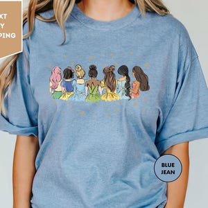 Comfort Colors Disney Princess Shirt, Watercolor Princess Shirt, Disney Trip T-Shirt, Disney Princess Tee, Disneyworld Princess Gift Shirt