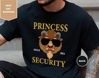 Disney Princess Security Shirts, Disney Princess T-shirt, New Dad Shirts, Dad Gift, Disneyland Family Shirts, Disney Trip Tee