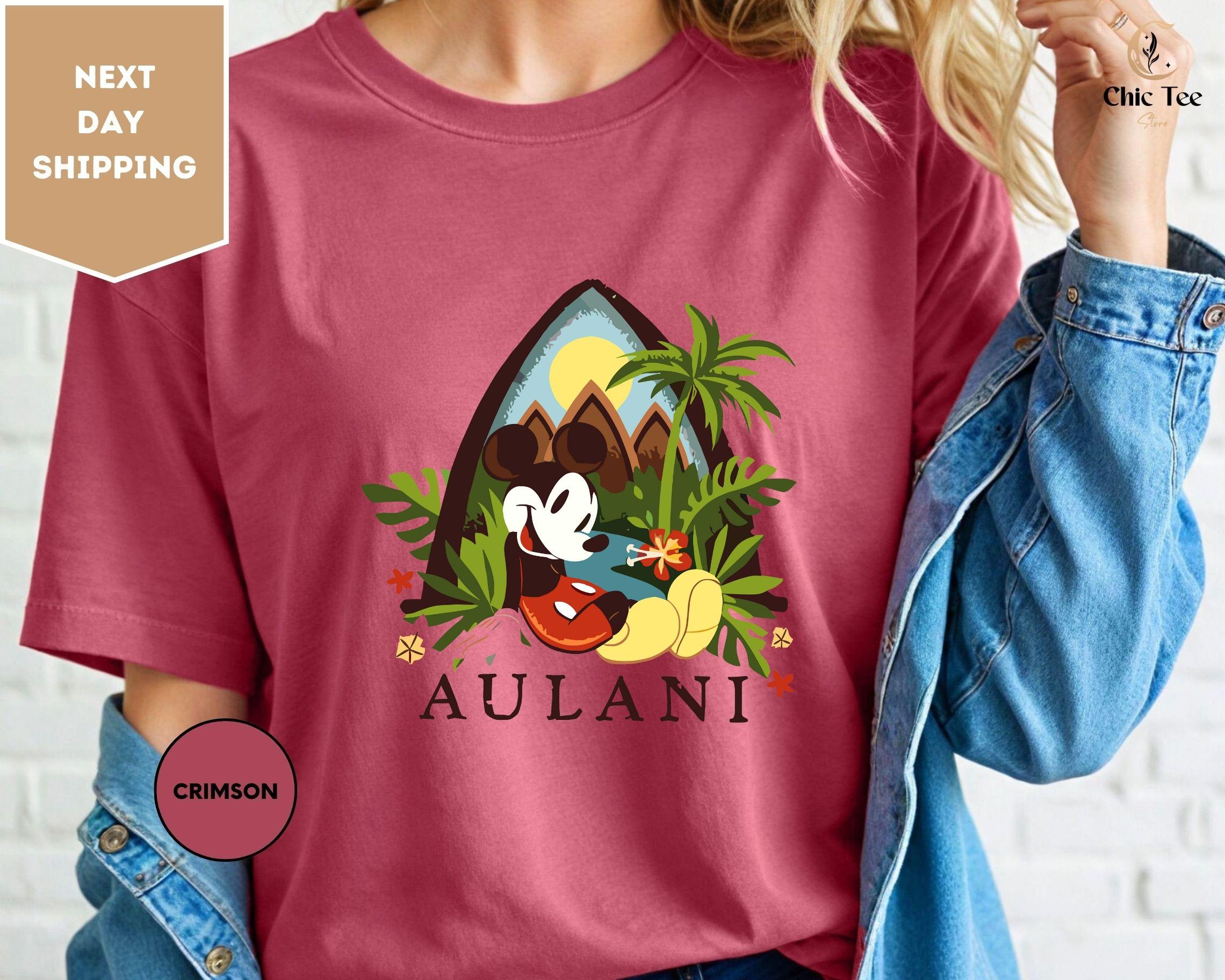 ハワイ アウラニ Disney Resort レア ミッキー Tシャツ L ハワイお土産