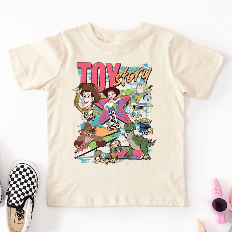 Toy Story Kids Shirt, Woody Buzz Tee, You've Got a Friend in Me Pixar Tee, Disney Family Trip 2026 Gift, Toy Story Family Vacation Shirt image 1