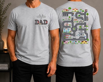 Tired Dads Club Shirt, Fathers Day Gift, Funny Dad Gift, Racing Dad Shirt, Construction Car Track Tee For Daddy, Dad Race Track Shirt