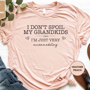 Grandparents Gift, Grandma Shirt, Funny Grandma Gift, I Don&#39;t Spoil My Grandkids, Nana Shirt, Grandkids Gift, Women&#39;s Tee