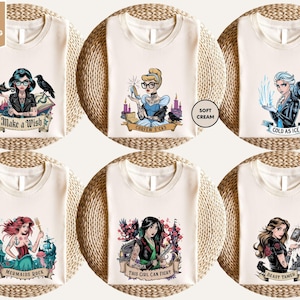 Disney Punk Princess Shirt, Girls Trip Rocker Princess Shirt, Tattoo Disney Princess Shirt, Disney Girls Trip Shirt, Villains Princess Shirt