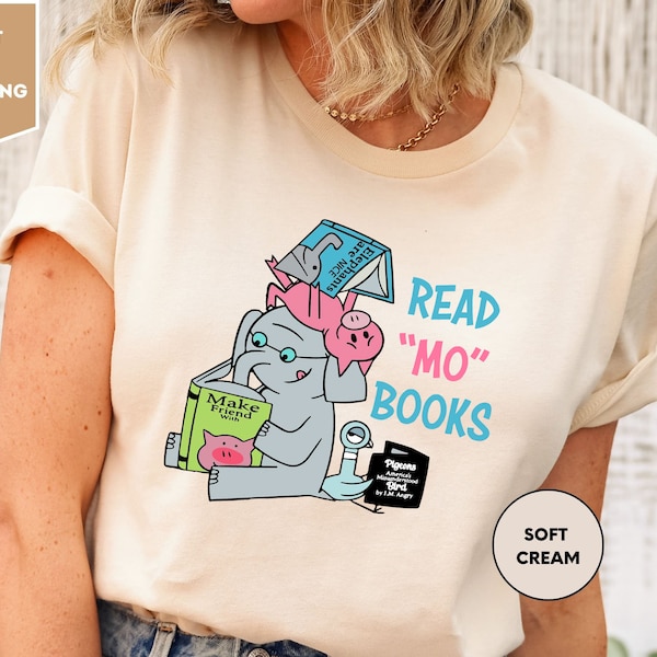 Read More Book T-shirt, Good Day To Read Kids Tee Funny Piggie Elephant Pigeons Shirt, Children Books, Book Lover Gift