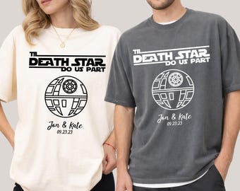 Custom Star Wars Wedding Shirt, Mr Mrs Shirt, Star Wars Couples, Mr Mrs Disney Shirts, Disney Honeymoon Tee