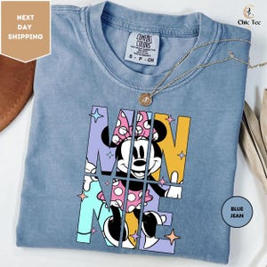 Comfort Colors Disney Minnie Mouse Shirt, Disney Shirt, Minnie Mouse T-Shirt, Disney Vacation Shirts, Minnie Mouse Disney Trip Shirt