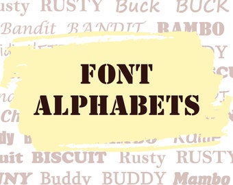 Font Alphabets