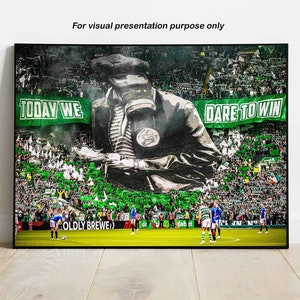Celtic Park Poster Print - Parkhead Stadium Art for Football Fans of Scottish Football