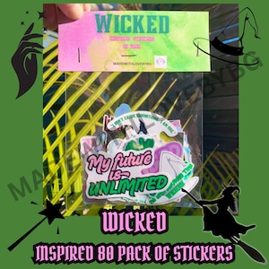 Wicked inspired stickers 80 pack