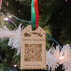 Santa tracker Christmas ornament