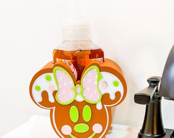 Minnie House Soap Holder 3D Print File – Christmas Bathroom Decor, Holiday Soap Dish STL,  3D Model 3d Printing