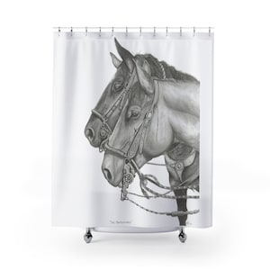 Buckaroo, Horse, Horses, Spade Bit, Cowboy, Shower Curtain