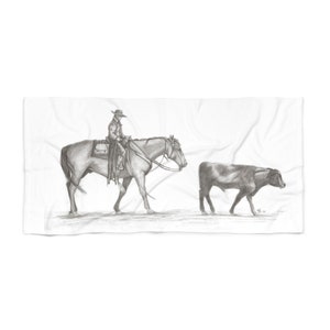 The Next Generation Beach Towel Cowboy Western Horse Cow