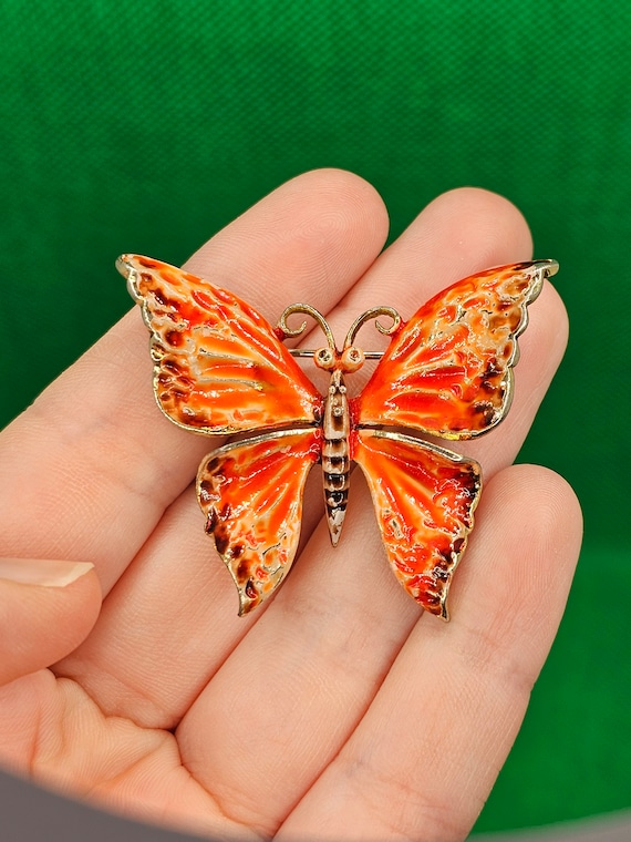 Vintage Signed Weiss Butterfly Brooch