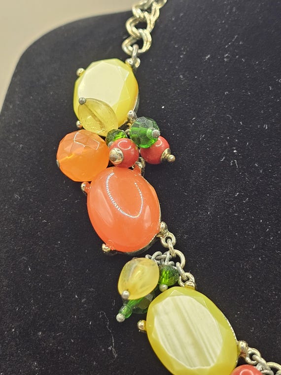 Vintage Talbots Fruit Salad Necklace View 2