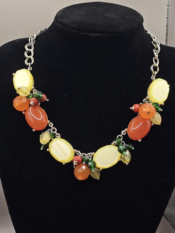 Vintage Talbots Fruit Salad Necklace
