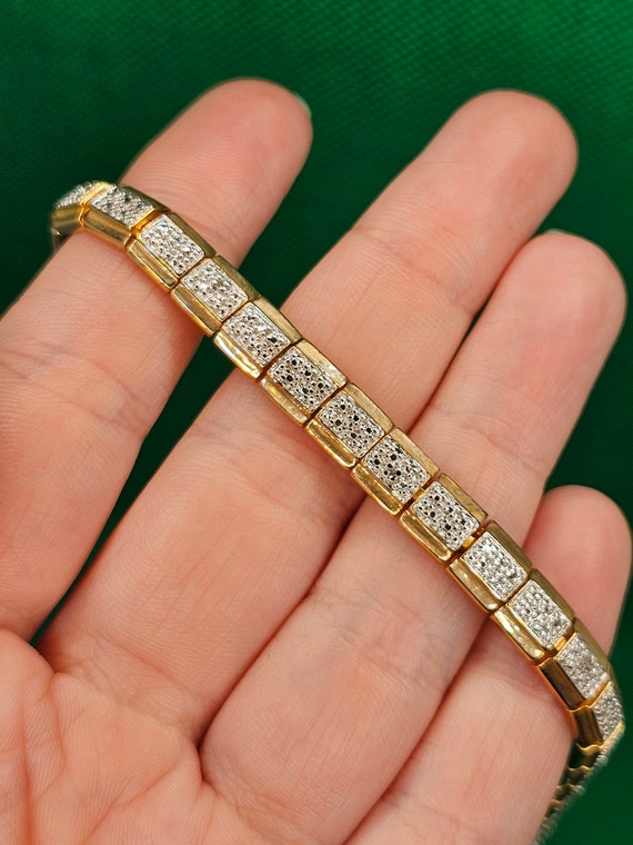 Vintage 925 Gold Toned Bracelet