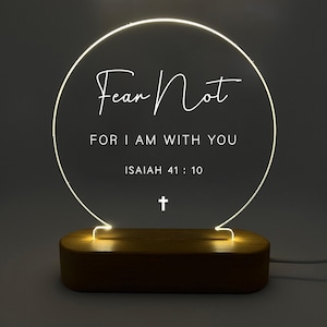 Bible Verse LED Light • Custom LED Night Light • Favorite Bible Verse • Christian Home Decor •  Faith Based Decor •  Religious LED Light