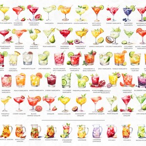 600 Watercolour Cocktail Clipart, Signature Cocktail, Alcohol Illustrations, Non Alcoholic Drinks, Beers Clipart, Beverage Clipart image 7