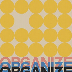 Organize Original Art Bauhaus Style Poster