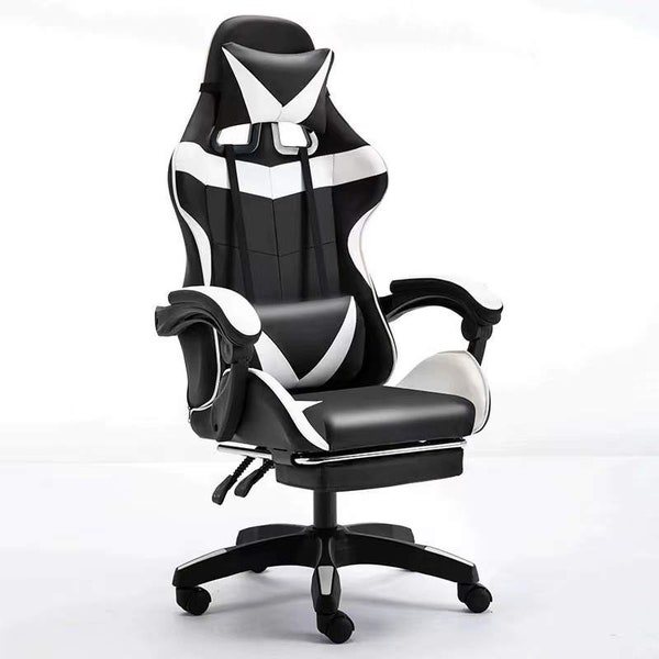 Fauteuil gaming ergonomique massant avec repose-pieds/Neuf dans la boîte