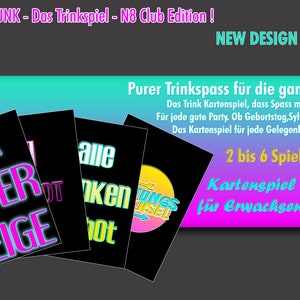 emborracharse ¡Edición Club N8! El original ! Juego de cartas para adultos, juego de beber, juego de mesa, juego de fiesta