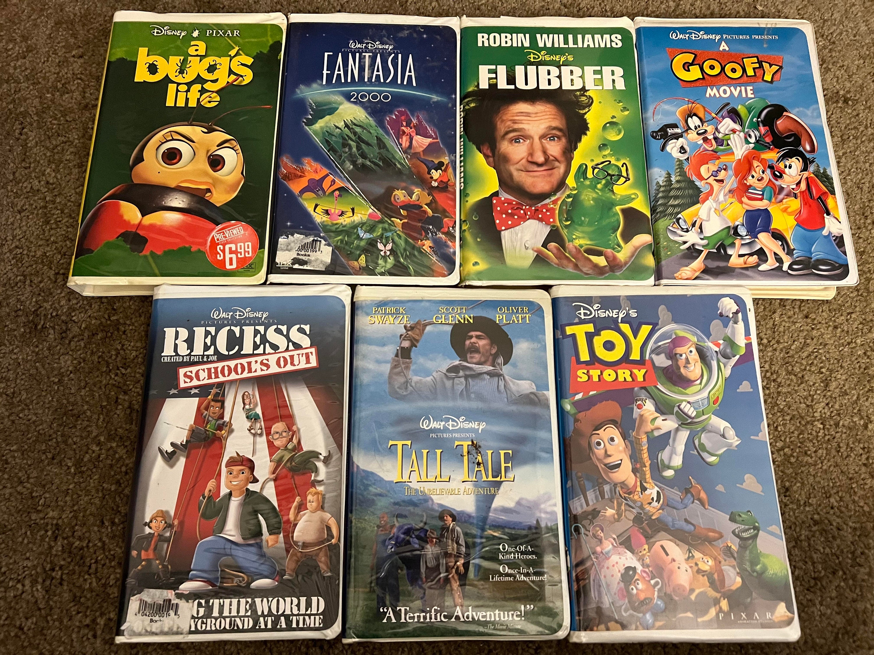 7 Rare Disney Clamshell VHS Movies - Etsy