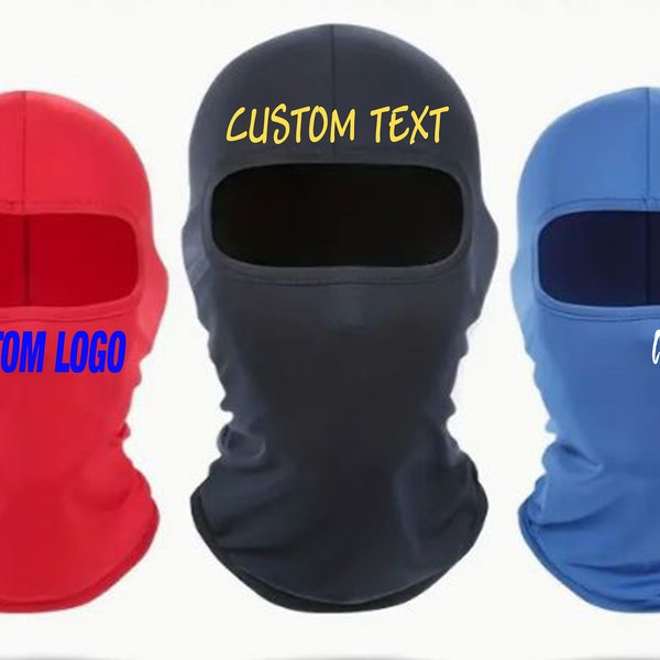 Personalized ski mask, Custom Ninja Ski Mask, Balaclava Ski Mask, Personalized Ski Masks Perfect for Winter Sports,