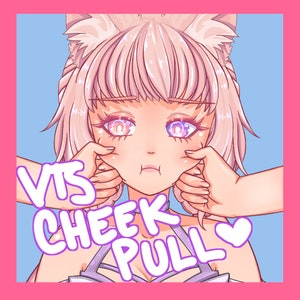 Vtuber Streaming Cheek Pull Asset