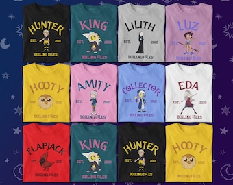 Disney The Owl House Character Shirt, Owl House Hexside School Shirt, Disney The Owl House Shirt, Hexside School Of Magic And Demonics