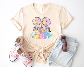 Disney Princess Shirt, Disney Minnie Head Shirt, Princess Castle Tee, Disney Watercolor Castle, Disney Princess Sweaters, Disney Girls Trip