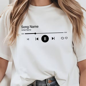 Custom Song Name Shirt, Personalized Artist Name Tee, Custom Music Festival Shirt, Favorite Song Shirt, Favorite Artist Tee, Music Lover Tee